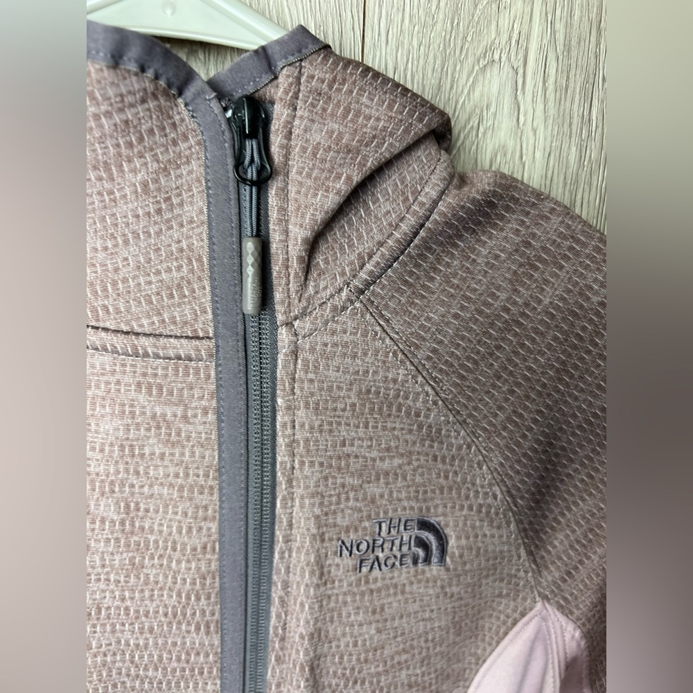 The North Face Arcata Asymmetrical Zip Fleece Lined Hooded Jacket Size Small - Picture 4 of 16
